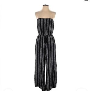 Black with white Elan jumpsuit